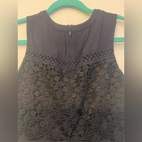 Navy Blue Anne Taylor Dress - Picture 5 of 6